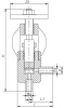 Клапан воздушный угловой Т-202бм DN 10 мм PN 400 кгс/см2
